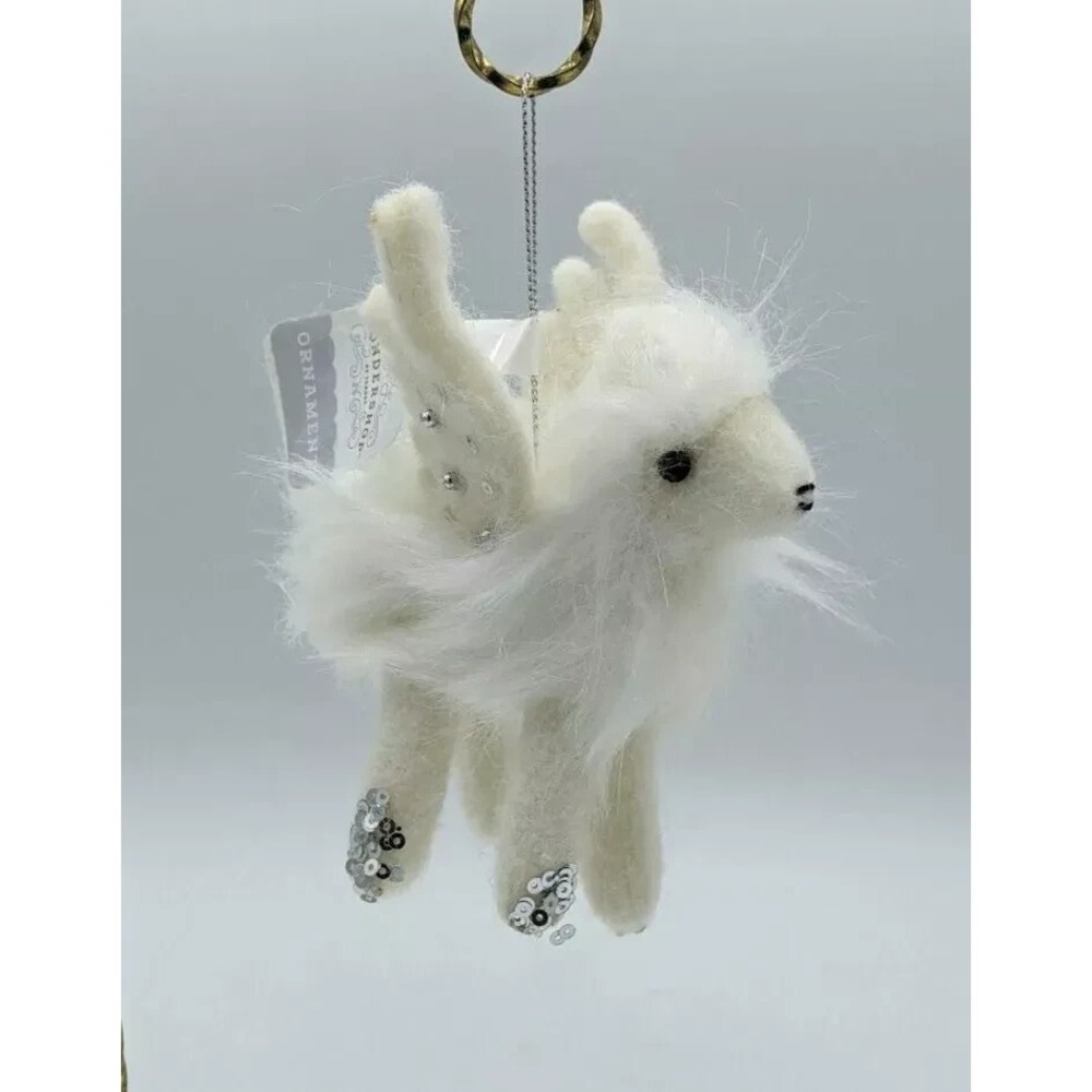 2021 Target Wondershop White Pegasus Holiday Christmas Ornament flying Horse NEW
